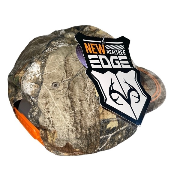 NWT Pugs Gear Team REALTREE Trucker Cap Hat Orange Thread Snapback Camouflage. - Picture 5 of 7